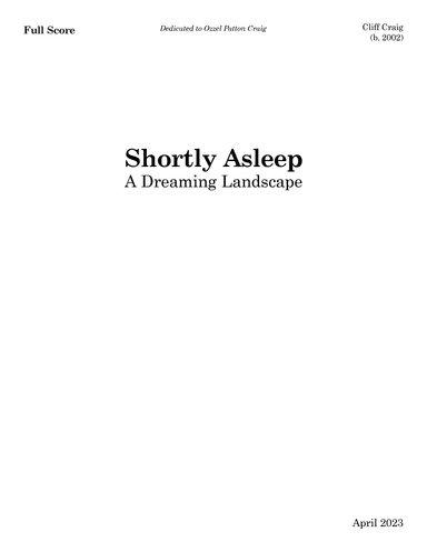 Shortly Asleep
