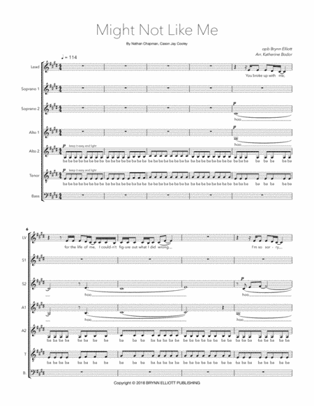 Might Not Like Me (arr. Katherine Bodor)