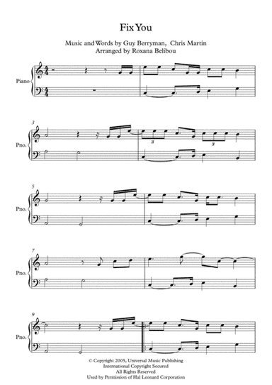Fix You (arr. Roxana Belibou)