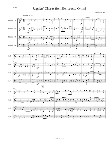 Jugglers' Chorus from Benevenuto Cellini (arr. Tim Olt)