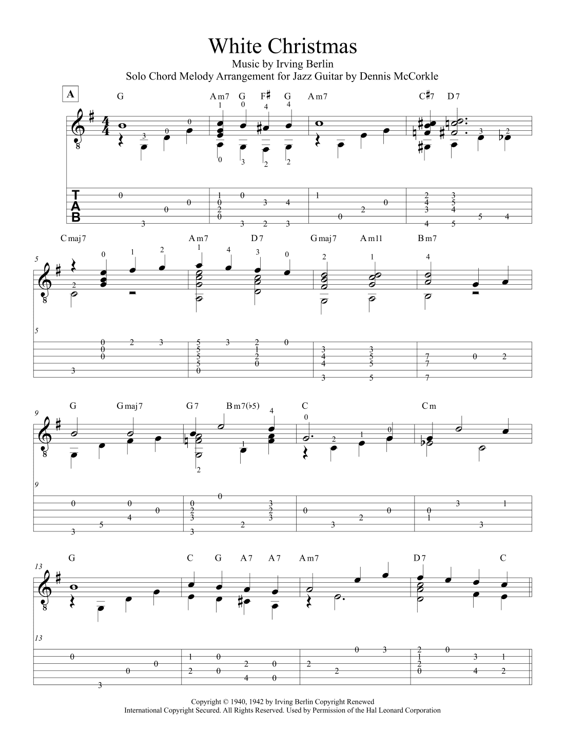 White Christmas (arr. Dennis McCorkle)