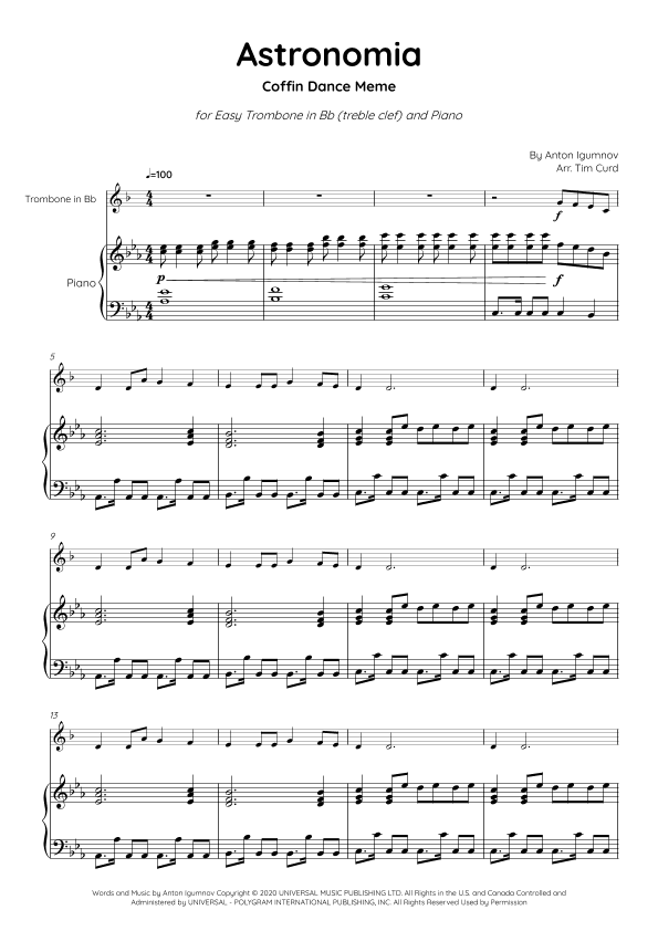 Astronomia (arr. Tim Curd)