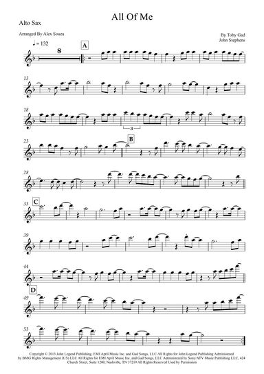 All Of Me (arr. Alex Souza)