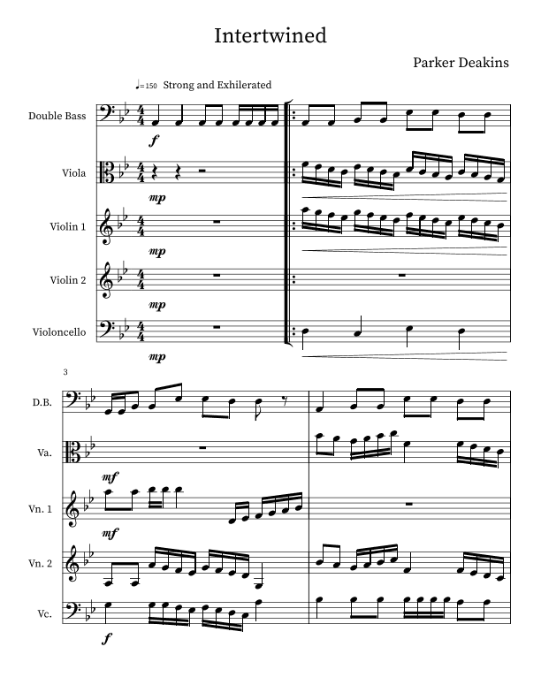 Intertwined - Score Only