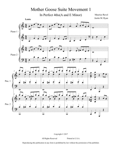 "Pavane" from Mother Goose Suite (arr. Justin M. Ryan)