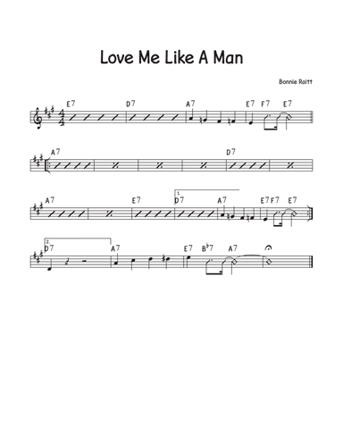 Love You (me) Like A Man (arr. David M Fagnant)