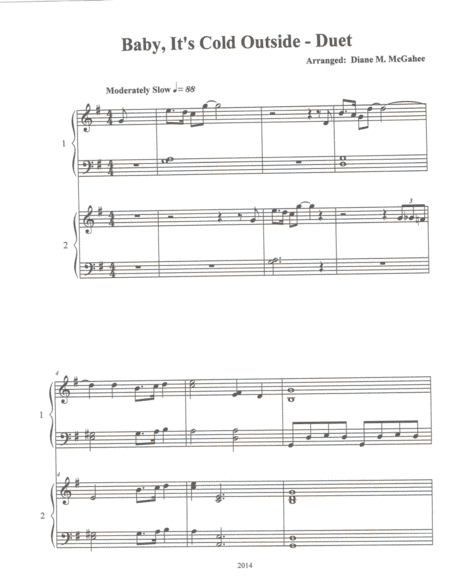Baby, It's Cold Outside (arr. Diane M. McGahee)