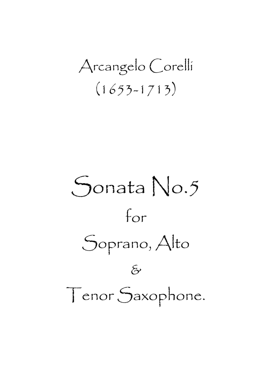 Sonata No.5 (arr. Spence Bundy)
