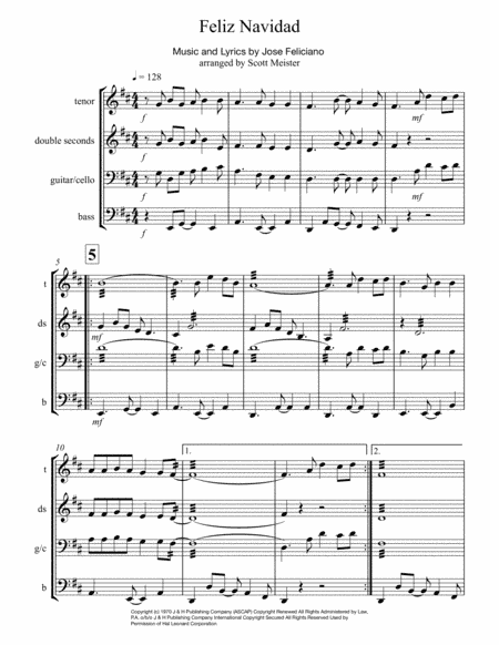 Feliz Navidad (arr. Scott Meister)