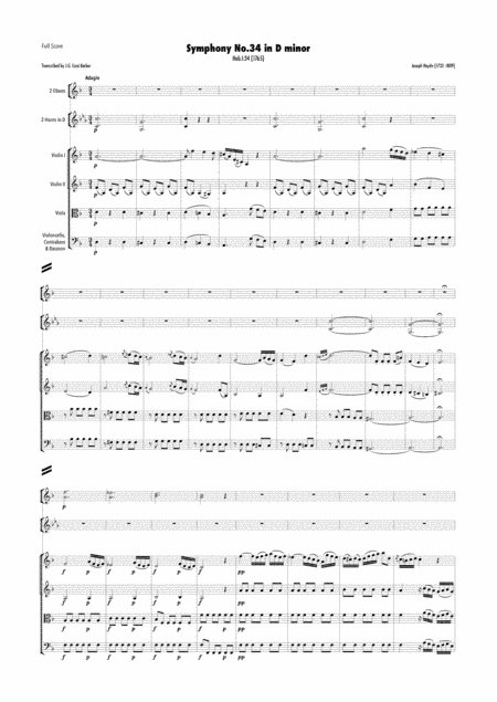 Haydn - Symphony No.34 in D minor, Hob.I:34 (arr. J.G. Cucó Barber)