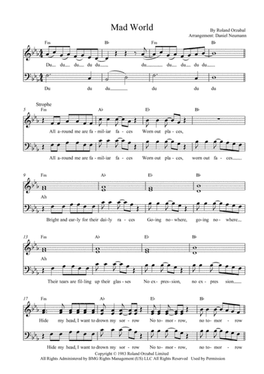 Mad World (arr. Daniel Neumann)