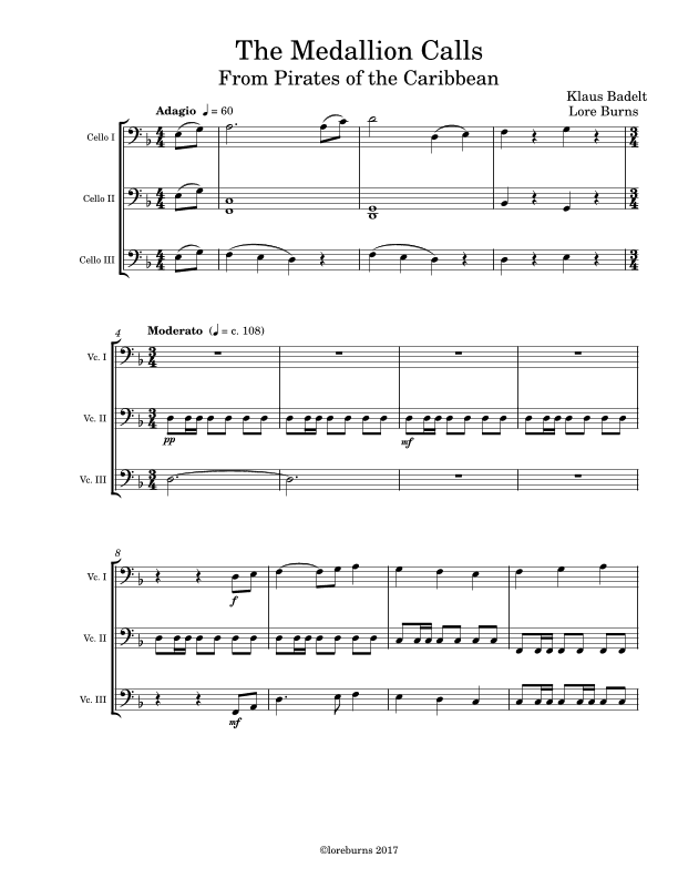 The Medallion Calls (arr. Lore Burns)