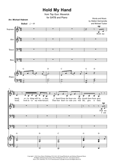 Hold My Hand (arr. Michael Habrom)