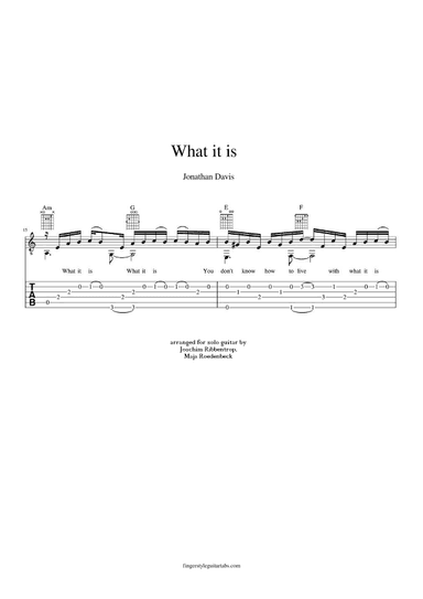 What It Is (arr. Joachim Ribbentrop, Maja Roedenbeck Schäfer)