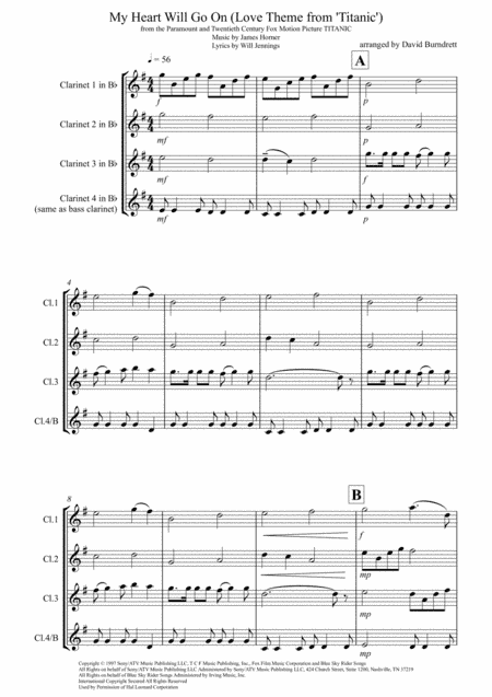 My Heart Will Go On (Love Theme from Titanic) (arr. David Burndrett)