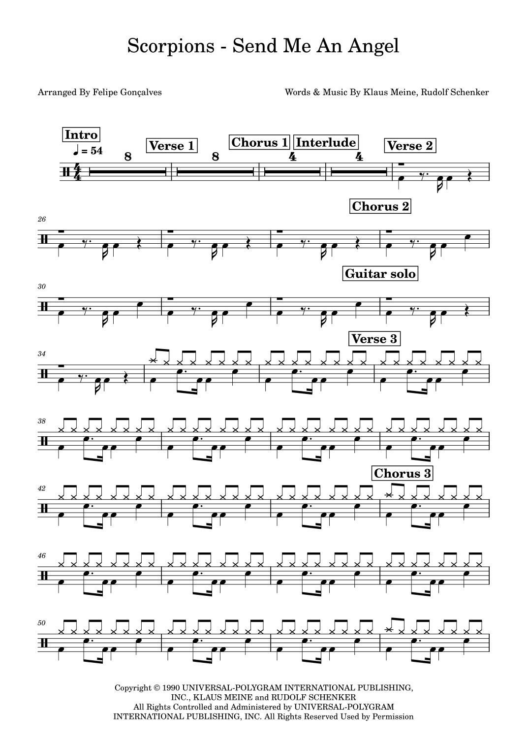 Send Me An Angel (arr. Felipe Gonçalves)
