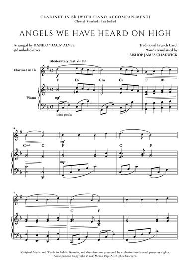 Angels We Have Heard On High (arr. Danilo "Daca" Alves)