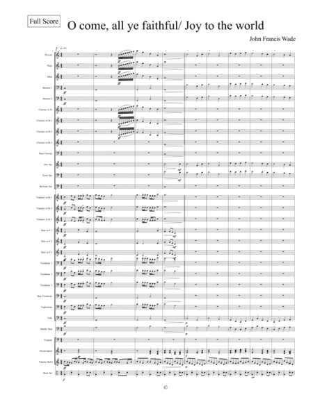 O come all ye faithful/Joy to the word (arr. Arr Pastor Pete Cross)