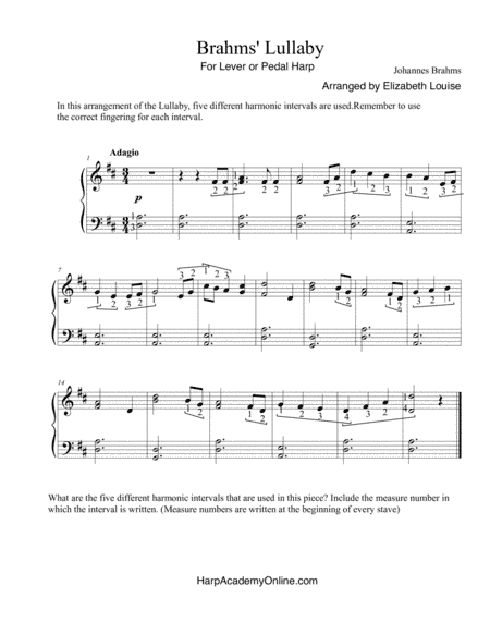 Brahms' Lullaby (arr. Elizabeth Louise)