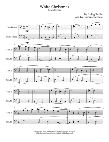 White Christmas (arr. Dominic Meccia)