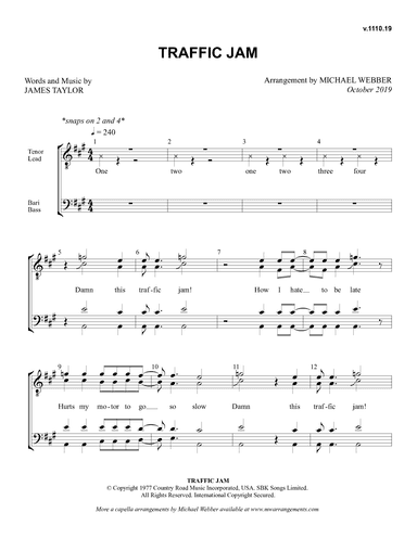 Traffic Jam (arr. Michael Webber)