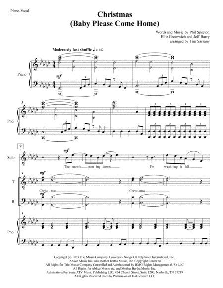 Christmas (Baby Please Come Home) (arr. Tim Sarsany)