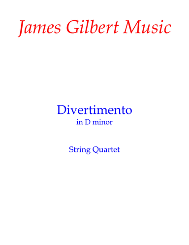 Divertimento in D Minor