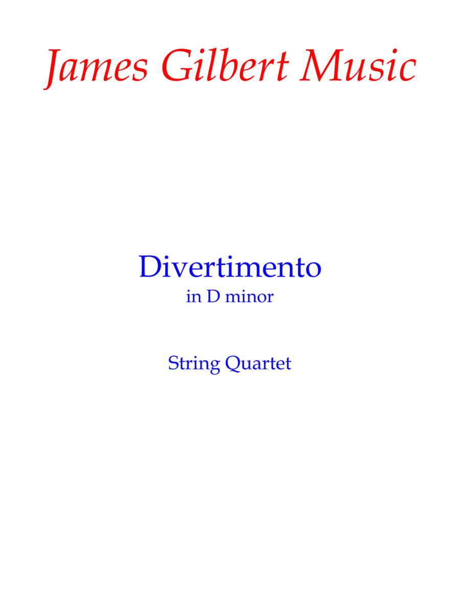 Divertimento in D Minor