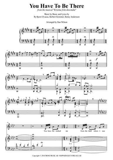 You Have To Be There (arr. Dan Wilson)