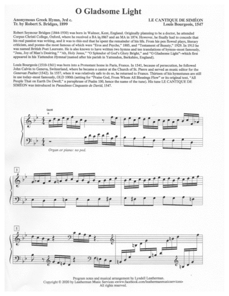 O Gladsome Light (arr. Lyndell Leatherman)