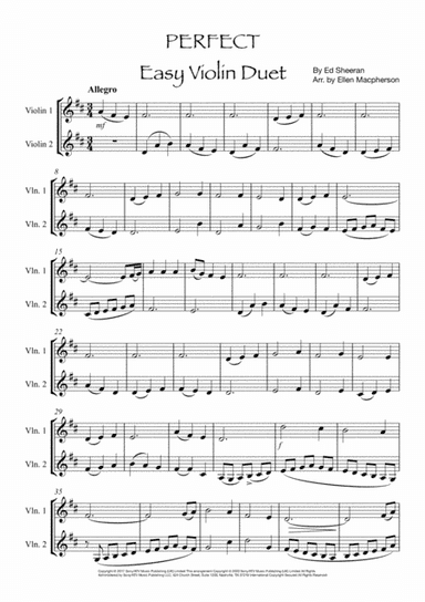 Perfect (arr. Ellen Macpherson)