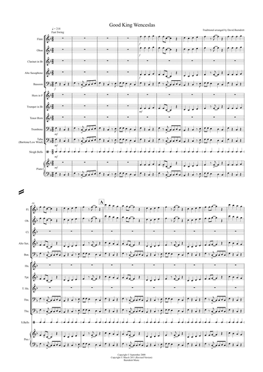 Good King Wenceslas (Jazzy Style!) for School Concert Band (arr. David Burndrett)