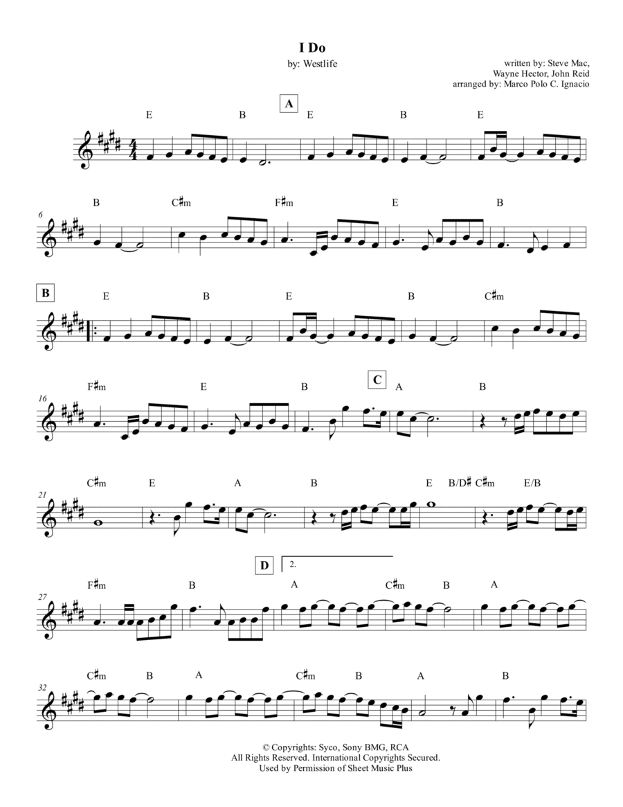 I Do (arr. Marco Polo C. Ignacio)