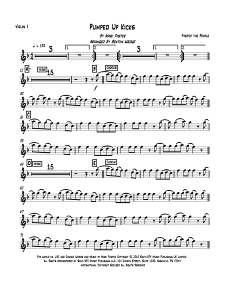 Pumped Up Kicks (arr. Benton Wedge)