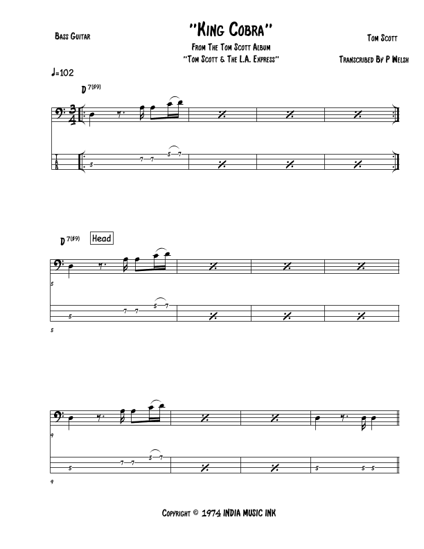 King Cobra (arr. Accubass)