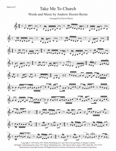 Take Me To Church (arr. Kevin Busse)