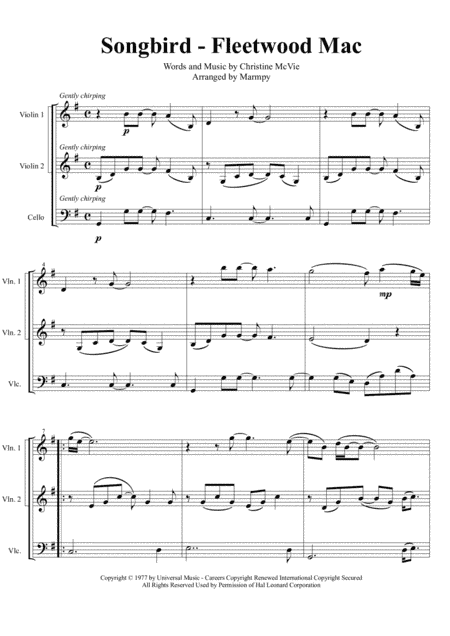 Songbird (arr. Marmpy)