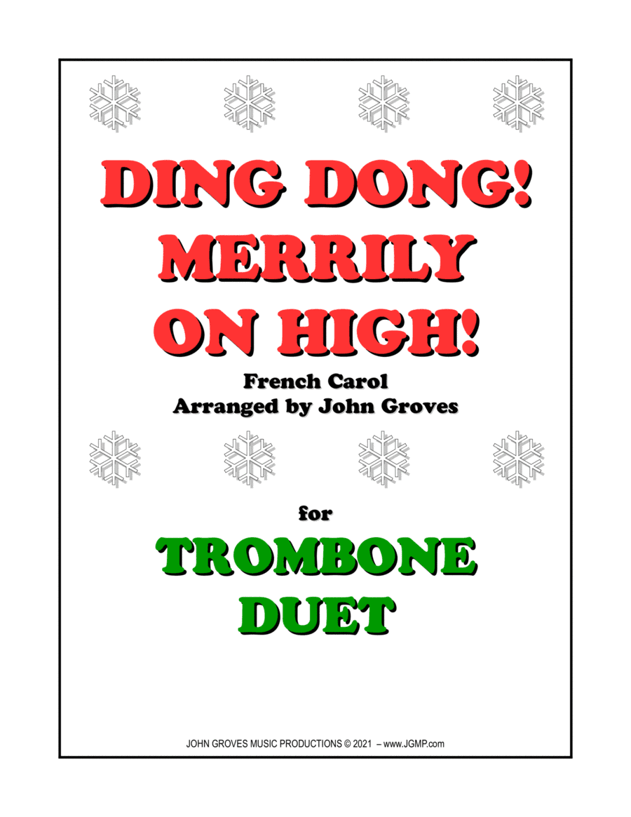 Ding Dong! Merrily on High! - Trombone Duet (arr. John Groves)