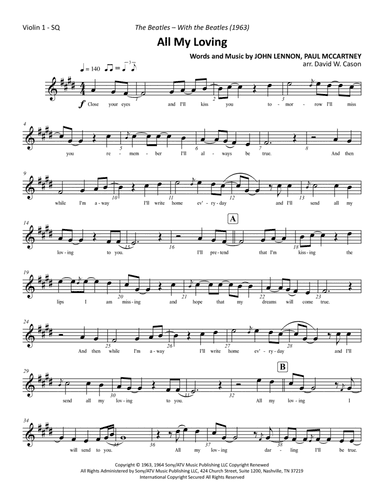 All My Loving (arr. David W. Cason)