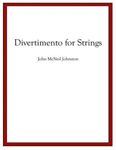 Divertimento for Strings: FULL SCORE