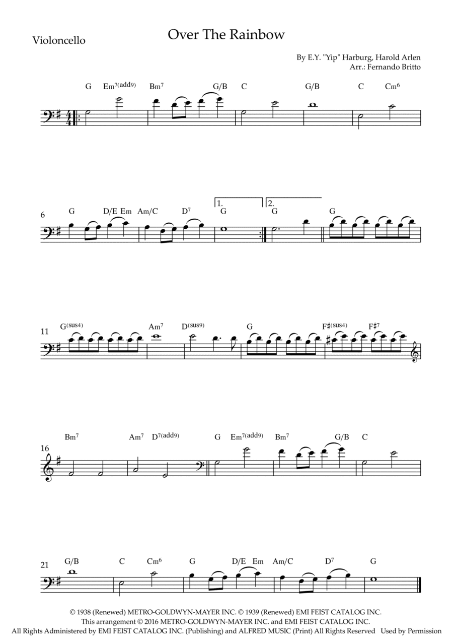 Over The Rainbow (arr. Fernando Britto)