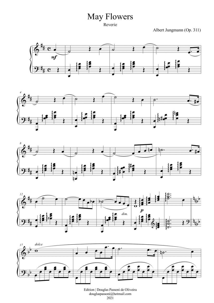 May Flowers (Reverie) (arr. Passoni Music)