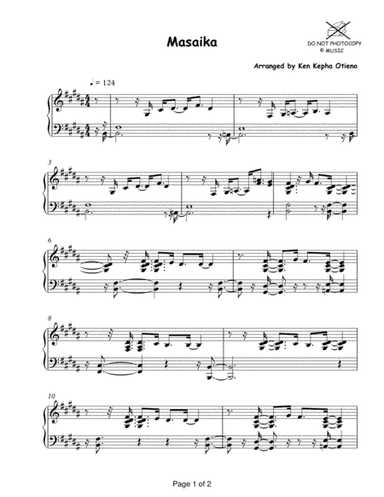 Masaika (arr. Kenneth Kepha Otieno)