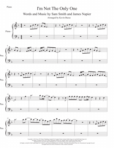 I'm Not The Only One (arr. Kevin Busse)