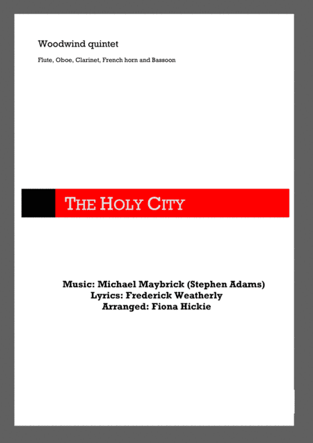 The Holy City (arr. Fiona Hickie)