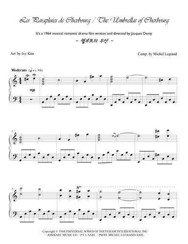 Umbrellas Of Cherbourg (arr. Ivy Kim)