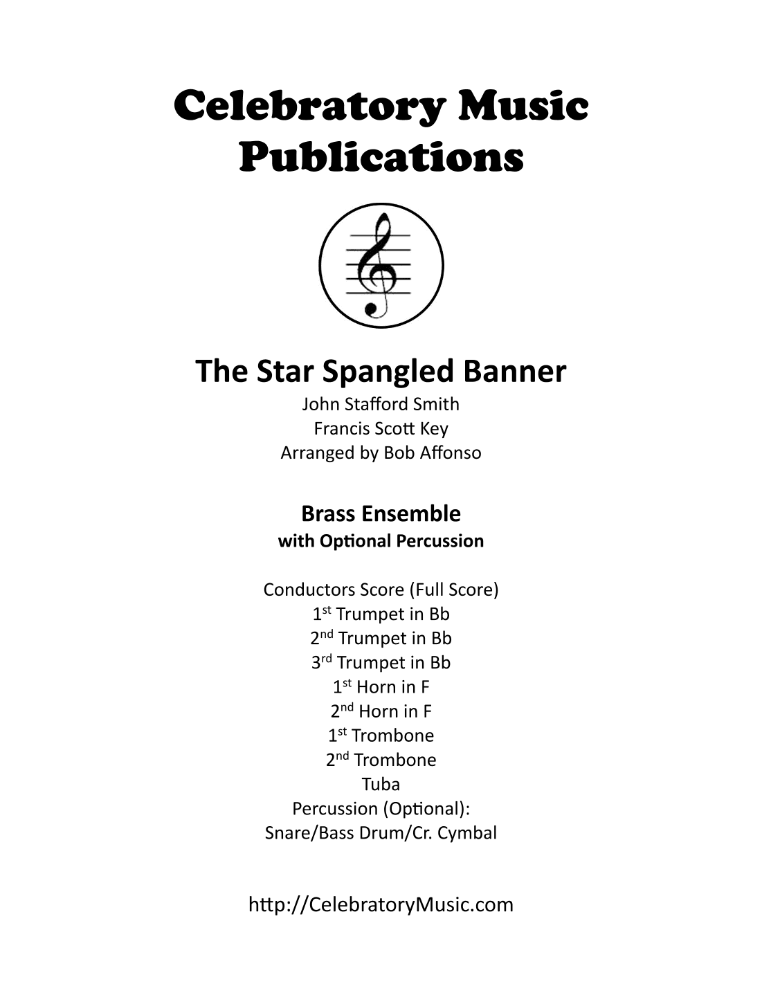 The Star Spangled Banner (arr. Bob Affonso)