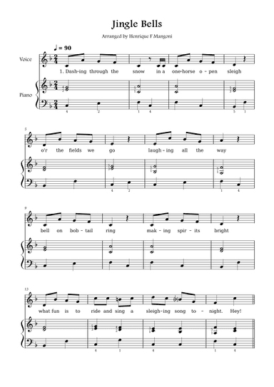 Jingle Bells (arr. Henrique F Mangoni)