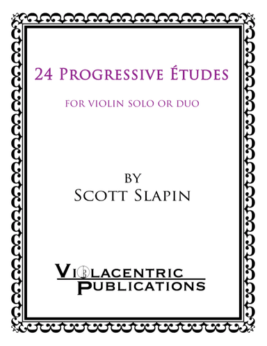 24 Progressive Etudes for violin solo (or duo)