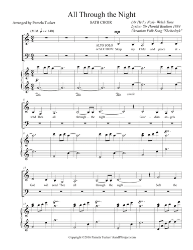 All Through the Night (arr. Pamela Tucker)